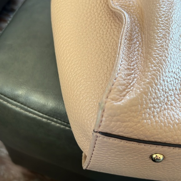 Aimee Kestenberg Pink Pebbled Leather Tote Bag Purse - Picture 10 of 11